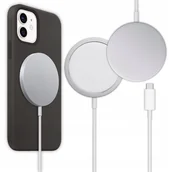 Ładowarki do telefonów - ŁADOWARKA BEZPRZEWODOWA INDUKCYJNA MAGSAFE 15W KABEL USB-C 1M - miniaturka - grafika 1