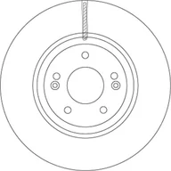 Tarcze hamulcowe - Tarcza hamulcowa TRW DF6545S - miniaturka - grafika 1