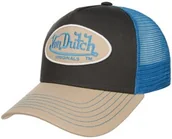 Czapki i chusty sportowe męskie - Czapka Trucker Boston Oval Patch by Von Dutch, ciemnoniebiesko-brązowy, One Size - miniaturka - grafika 1