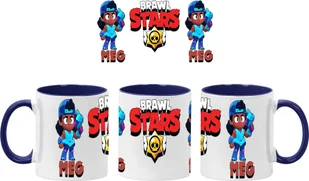 Megbeetle Kubek Ceramiczny Prezent Tasse Mug Mug Brawl Stars Battle Arena Meg, Ciemnoniebieski 330 ml - Kubki - miniaturka - grafika 1