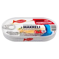 Konserwy i dania rybne - .Graal Podwędzane filety z makreli w sosie pomidorowym 170g - miniaturka - grafika 1