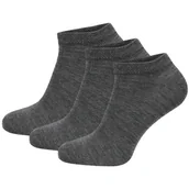 Skarpetki męskie - Skarpetki Zulu Diplomat Merino Low 3-pack Rozmiar skarpet: 35-38 / Kolor: jasnoszary - miniaturka - grafika 1
