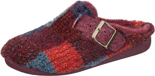 Manitu Home Damskie kapcie 320285-41, czerwone (41), 38 EU, Czerwony 41, 38 EU