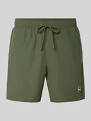 Kąpielówki męskie - Spodenki kąpielowe z elastycznym pasem model 'Solid' - miniaturka - grafika 1