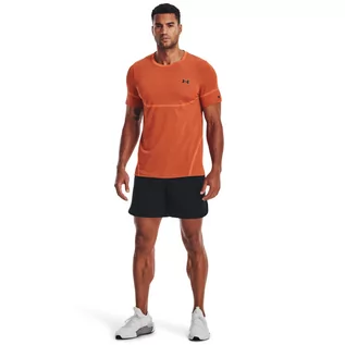 Spodnie sportowe męskie - Męskie spodenki treningowe Under Armour Peak Woven Shorts - czarne - UNDER ARMOUR - grafika 1