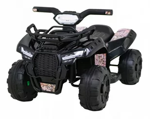 Quad na Akumulator Silnik 25W 6V + MP3 USB + LED Czarny - Pojazdy elektryczne dla dzieci - miniaturka - grafika 1