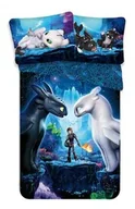 Pościel dla dzieci - Jerry Fabrics Pościel bawełniana 140x200 Smok Jak uwolnić Smoka Dragons 6007 - miniaturka - grafika 1