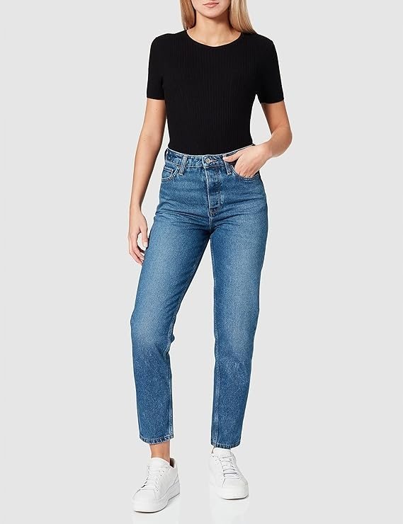 TOMMY HILFIGER JEANSY DAMSKIE KLASYCZNE NIEBIESKIE BAWEŁNA 30/30 17AA