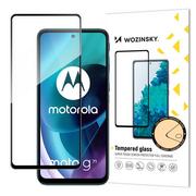 Szkła hartowane na telefon - Wozinsky super wytrzymałe szkło hartowane Full Glue na cały ekran z ramką Case Friendly Motorola Moto G71 5G czarny - miniaturka - grafika 1