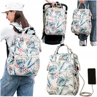 Torby i organizery dla mam - Torba Plecak do Wózka Organizer dla Mamy Taty 3w1 - miniaturka - grafika 1