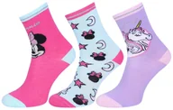Skarpetki dla dzieci - 3 x Skarpetki Myszka Minnie, jednorożec DISNEY - Rozmiar - 2-3 lata 98cm - miniaturka - grafika 1