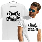 Walentynki - KOSZULKA NA WALENTYNKI PREZENT DLA CHŁOPAKA ŁOBUZ - miniaturka - grafika 1