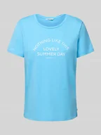 Koszulki i topy damskie - T-shirt o kroju regular fit z czystej bawełny - miniaturka - grafika 1