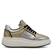 Sneakersy damskie - Sneakersy Eva Minge VANESSA-0481 Srebrny - miniaturka - grafika 1