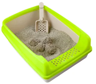 Kuweta zielona z łopatką 20cm x 35xm x 50cm - Kuwety dla kotów - miniaturka - grafika 3