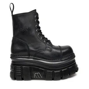 Glany NEW ROCK M-MILI083C-S60 Czarny - Glany damskie - miniaturka - grafika 1