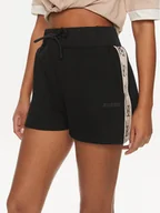 Spodenki damskie - Guess Szorty sportowe Britney V3GD13 KB3P2 Czarny Loose Fit - miniaturka - grafika 1