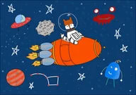 Plakaty - Galeria Plakatu, Plakat, Rakieta, 50x40 cm - miniaturka - grafika 1