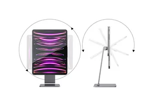 Podstawka magentyczna / stojak INVZI MagFree do iPad Pro 12" (szara) - Selfie stick - miniaturka - grafika 2