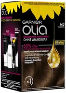 Farby do włosów i szampony koloryzujące - Garnier Olia farba do włosów, zawiera 60% olejków z kwiatów zapewniających intensywny kolor, bez amoniaku, 1 sztuka, jasnobrązowy - miniaturka - grafika 1