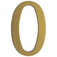 Akcesoria do drzwi - Cyfra plastikowa "0" złota 180 mm - miniaturka - grafika 1