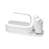 Suszarki do naczyń - Organizer do zlewu SinkStyle biały z dozownikami 3 el. - miniaturka - grafika 1