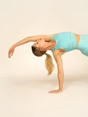 Bielizna sportowa damska - 4F Biustonosz treningowy z niskim wsparciem z materiałów z recyklingu damski 4F x Anna Lewandowska S - miniaturka - grafika 1