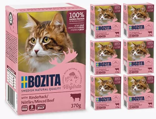Bozita Cat Siekana Wołowina W Galaretce 6 x 370g - Mokra karma dla kotów - miniaturka - grafika 1