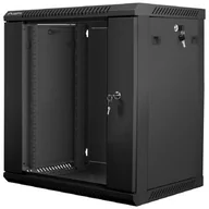 Szafy rack - Lanberg Szafa instalacyjna wisząca 19'' 12U 600X450mm czarna (drzwi szklane) (SPL1OKS00320 [5005413]) - miniaturka - grafika 1
