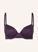 Biustonosze - Calvin Klein Biustonosz Usztywniany Sheer Marquisette lila - miniaturka - grafika 1