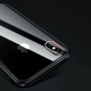 Wozinsky Full Magnetic Case magnetyczne etui 360 pokrowiec na przód i tył z wbudowanym szkłem Samsung Galaxy A72 4G czarno-przezroczysty - Etui i futerały do telefonów - miniaturka - grafika 20