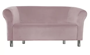 Sofa Milo MG55 szary róż nogi chrom - Sofy i kanapy - miniaturka - grafika 1