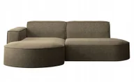 Narożniki - Sofa w kształcie L Modena narożnik tkanina Neve brązowy lewy - miniaturka - grafika 1