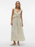Sukienki - Vero Moda Sukienka letnia Josie 10303761 Écru Regular Fit - miniaturka - grafika 1