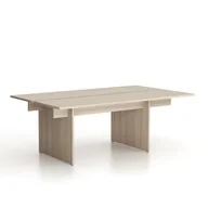 Biurka - Stół DOUBLE SOLID + 1x rozszerzenie blatu, 2100 x 1250 x 743 mm, naturalny dąb - miniaturka - grafika 1