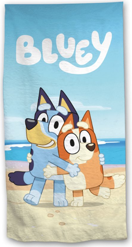 Ręcznik kąpielowy Bluey Beach 70 x 140 cm Niebieski Beżowy Brązowy