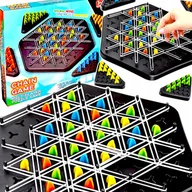 Gry planszowe - TRIGGLE STRATEGICZNA GRA PLANSZOWA TRÓJKĄTY GUMKI 3D GRA ŁAMIGŁOWKA PIONKI - miniaturka - grafika 1
