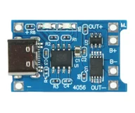 Ładowarki i akumulatory - MODUŁ ŁADOWANIA AKUMULATORÓW LI-ION CHAR-4056-18650/USB-C - miniaturka - grafika 1