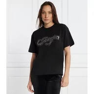 Koszulki i topy damskie - Juicy Couture T-shirt BOYFRIEND SCATTER DIAMANTE | Classic fit - miniaturka - grafika 1