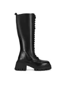 Kozaki damskie - Badura Kozaki IRINA-01W2-001 Czarny - miniaturka - grafika 1