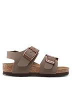 Buty dla chłopców - Birkenstock Sandały New York Kids Bs 87781 Brązowy - miniaturka - grafika 1