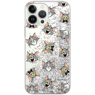 ERT GROUP etui na telefon Apple Iphone XS, case oryginalny i oficjalnie licencjonowany przez Tom and Jerry, wzór 007, optymalnie dopasowane, z efektem płynnego brokatu - Etui i futerały do telefonów - miniaturka - grafika 1