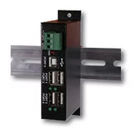 Huby USB - Exsys HUB USB 2.0 4-Port extern DIN-RAIL EX-1163HM - miniaturka - grafika 1