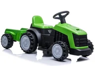 Pojazdy elektryczne dla dzieci - Import LEANToys Traktor z Przyczepą na Akumulator TR1908T Zielony 4185 - miniaturka - grafika 1