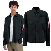 Odzież taktyczna i umundurowanie - Koszula Alpha Industries Air Force EMB 138422 03 - Czarna XXL - miniaturka - grafika 1