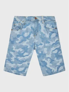 Guess Szorty jeansowe L3GD16 D4ZV0 Niebieski Regular Fit - Spodenki damskie - miniaturka - grafika 1