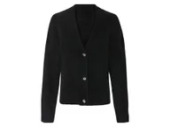 Swetry damskie - esmara® Damski kardigan na drutach, z dzianinowymi ściągaczami przy rękawach i dole. (Czarny, M (40/42)) - miniaturka - grafika 1