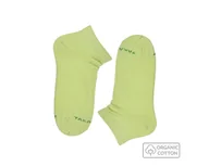 Skarpetki męskie - Jasnozielone stopki z bawełny organicznej - miniaturka - grafika 1