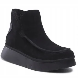 FLY LONDON BOTKI DAMSKIE CZARNE OCIEPLANE SKÓRZANE 35 JJB - Botki damskie - miniaturka - grafika 1