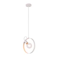 Lampy sufitowe - Biała lampa wisząca koło w skandynawskim stylu - 8X V056 Verna - miniaturka - grafika 1